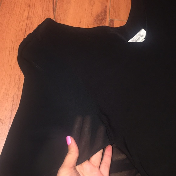 Black dress with sheer cape like NEW - Picture 2 of 7